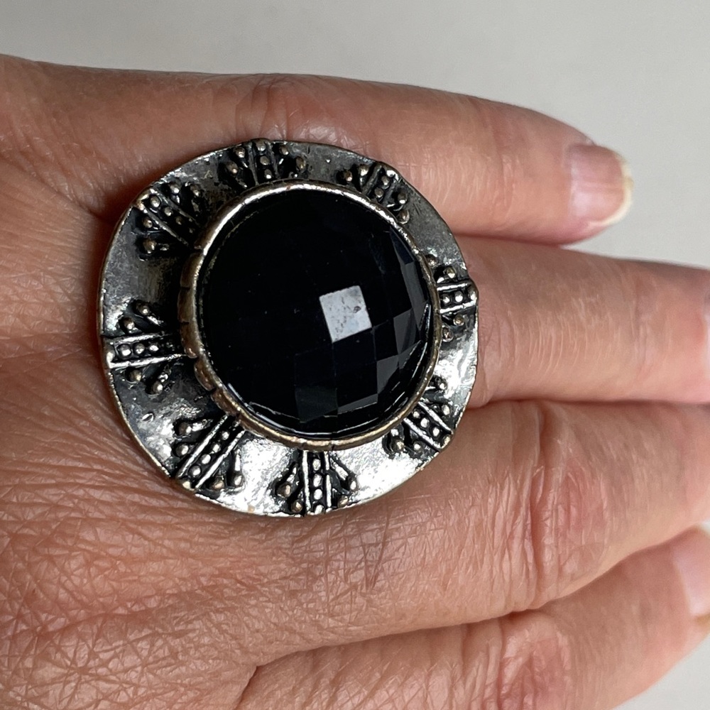 Vintage Statement Ring Adjustable - image 1